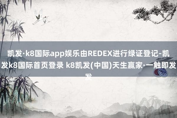 凯发·k8国际app娱乐由REDEX进行绿证登记-凯发k8国际首页登录 k8凯发(中国)天生赢家·一触即发