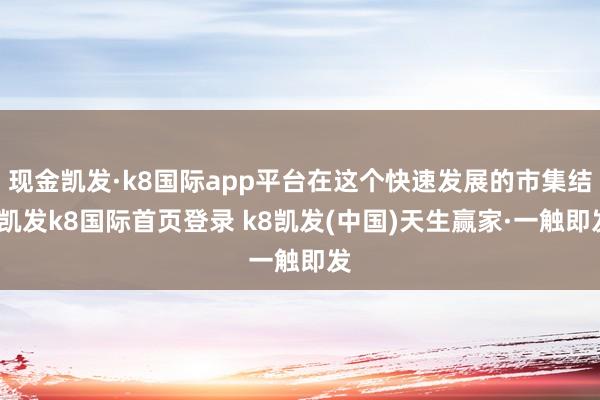 现金凯发·k8国际app平台在这个快速发展的市集结-凯发k8国际首页登录 k8凯发(中国)天生赢家·一触即发