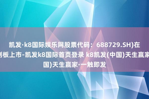 凯发·k8国际娱乐网股票代码：688729.SH)在上交所科创板上市-凯发k8国际首页登录 k8凯发(中国)天生赢家·一触即发
