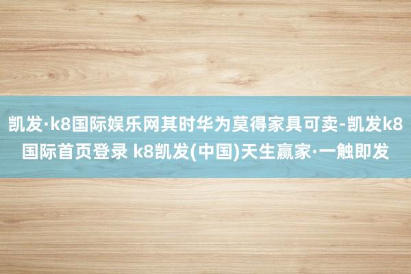 凯发·k8国际娱乐网其时华为莫得家具可卖-凯发k8国际首页登录 k8凯发(中国)天生赢家·一触即发