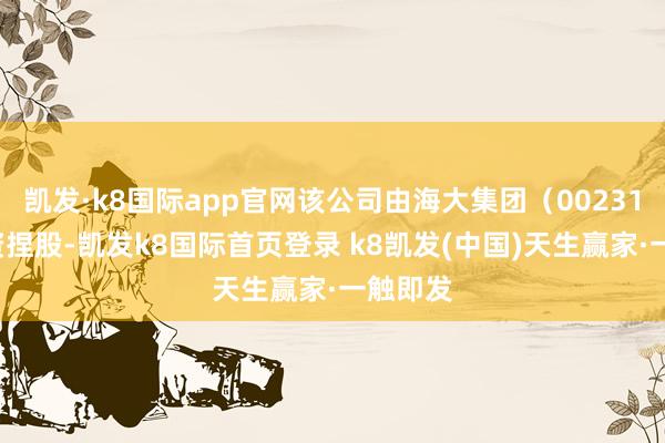 凯发·k8国际app官网该公司由海大集团（002311）全资捏股-凯发k8国际首页登录 k8凯发(中国)天生赢家·一触即发